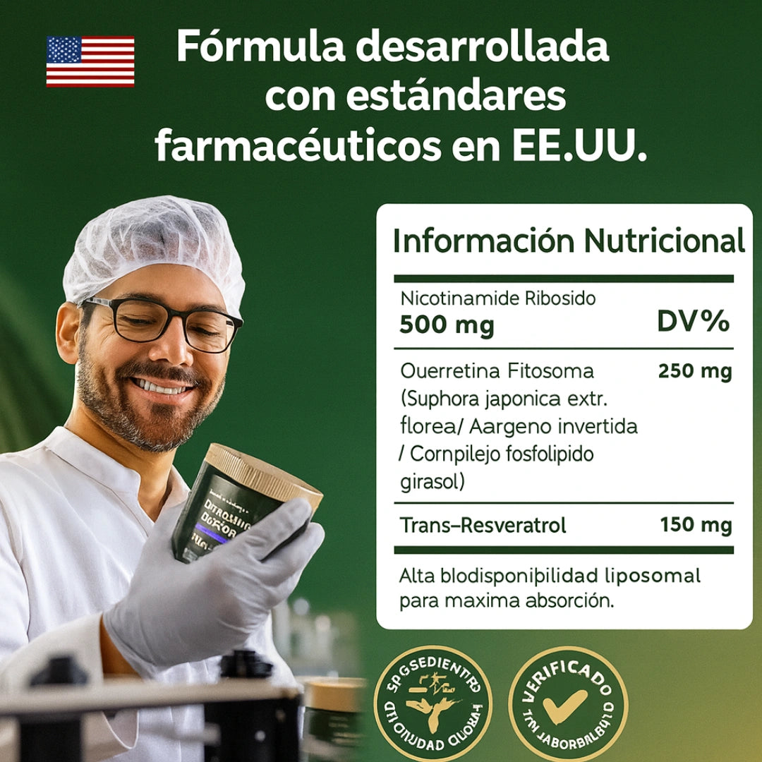 NAD + Resveratrol: Energía Celular y Juventud desde el Interior